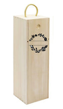 Load image into Gallery viewer, Monogram Wooden Wine box | Wine box online | Wine box in Calgary | Wine box gift in Canada | Gift shop in Canada | Gift shop in Calgary | Xmas gifts online Calgary | Xmas gifts online Canada |  Customized gifts online Canada | Engraver in Calgary | Engraver in Canada | Customized gifts in Canada | Customized gifts in Calgary | Gift shop in Canada | Gift shop in Calgary | Engraving items in Canada