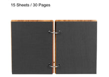Load image into Gallery viewer, 6 x 4 inch Scrapbook style Photo Album- Black | Scrapbook style Photo Album | Photo albums online | Photo albums in Canada | Photo albums in Calgary | Gift shop Canada | Black 6x4 inch scrapbook photo album, small black photo album, compact memory book, black scrapbook album for memories, sleek photo album for 6x4 prints, black album for storing photographs, elegant photo album for memories