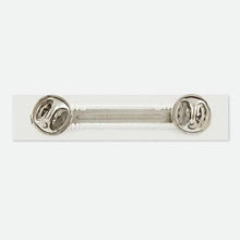 Load image into Gallery viewer, Military Style Name Tag with Double Post Bar Fastener- black