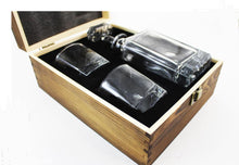 Load image into Gallery viewer, 3 PC DECANTER SET WITH 2 GLASSES AND WOODEN BOX | Whiskey glasses online Canada | Glasses online Calgary | Customized gifts online Canada | Engraver in Calgary | Engraver in Canada | Customized gifts in Canada | Customized gifts in Calgary | Gift shop in Canada | Gift shop in Calgary | Engraving items in Canada