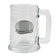 Load image into Gallery viewer, Best man,  beer stein, personalize