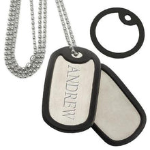 Load image into Gallery viewer, Black Dog Tag Silencer