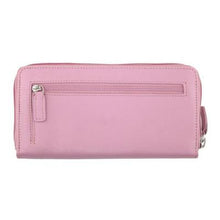 Load image into Gallery viewer, Ladies Full Zip Leather RFID Wallet - Blush