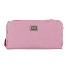 Load image into Gallery viewer, Ladies Full Zip Leather RFID Wallet - Blush