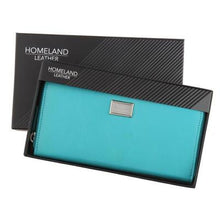 Load image into Gallery viewer, Ladies Full Zip Leather RFID Wallet - Turquoise
