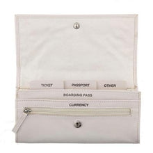 Load image into Gallery viewer, Leather Travel RFID Wallet - Steel