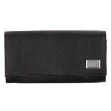 Load image into Gallery viewer, Leather Travel RFID Wallet - Black