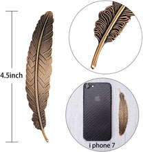 Load image into Gallery viewer, Feather Metal Bookmarks-
