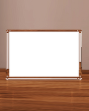 Load image into Gallery viewer, Crystal Rectangle wide 3 D photo cube | Buy photo cubes online in Calgary | Buy photo cubes online Canada | Gift shop Winnipeg