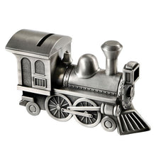 Load image into Gallery viewer, Pewtertone Train Money Bank