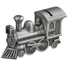 Load image into Gallery viewer, Pewtertone Train Money Bank