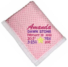 Load image into Gallery viewer, Baby Data Blanket | Baby blankets online | Baby blankets in canada | Baby blankets in calgary | online gift shop in Calgary | Baby gift shop in Canada