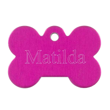 Load image into Gallery viewer, Pink Bone Pet Tag