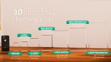 Load image into Gallery viewer, 3d crystal photo cube canada | 3 d crystal rectangle tall photo cube amazon | Buy Photo cubes online in Canada | Buy online from Engraving Reimagined in Canada