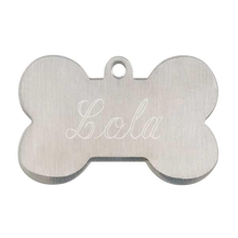 Load image into Gallery viewer, Stainless Steel Bone Pet Tag
