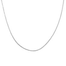 Load image into Gallery viewer, Sterling Silver Box Chain Necklace 18"