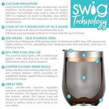 Load image into Gallery viewer, SWIG 12oz Stemless Wine Cup with Lid - Black