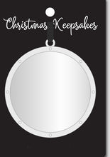 Load image into Gallery viewer, Metal Merry Christmas Ornament- Red and Silver