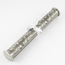 Load image into Gallery viewer, Engraved certificate tube for baptism | Engraving Reimagined | Engraver in Canada | Gift shop in Calgary | Personalized baptism gift | Custom certificate holder | Unique baptism present | Elegant tube for certificates | Engraved keepsake for baptism | Calgary gift store | Customized baptism souvenir | Certificate tube with engraving | Religious ceremony gift | Bespoke baptism memento | Engraved tube for certificates | Canadian engraving service | Calgary's gift expert