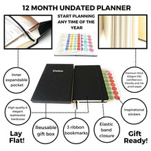 Load image into Gallery viewer, Black Daytimer/Planner Journal