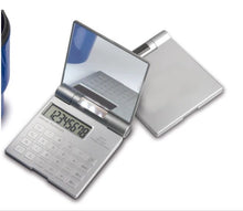 Load image into Gallery viewer, Ultra-Thin Alum. Flip Top Calculate with Mirror