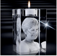 Load image into Gallery viewer, 3 D Crystal photo candle
