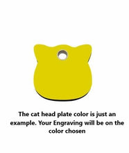 Load image into Gallery viewer, Multi Color Cat Head - Pet Tag
