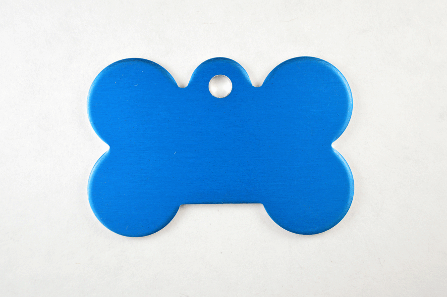 Blue dog sale tag