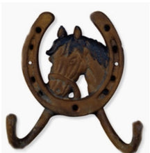Load image into Gallery viewer, Double Horse Shoe Hooks