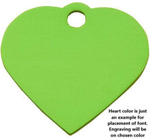 Load image into Gallery viewer, Multi Color Heart Shaped - Metal Pet Tag