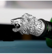 Load image into Gallery viewer, Lion head bottle pour and stopper
