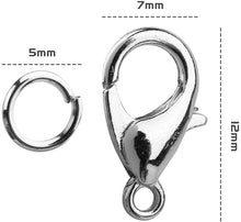 Load image into Gallery viewer, Silver Heart Shaped Charm with lobster claw - Buy Customized gifts online from Engraving Reimagined in Canada and USA !