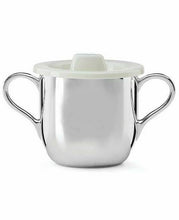 Load image into Gallery viewer, Silver Noah's Ark Cup/Spoon/Fork Gift Set
