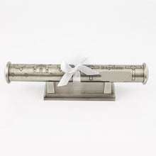 Load image into Gallery viewer, Engraved certificate tube for baptism | Engraving Reimagined | Engraver in Canada | Gift shop in Calgary | Personalized baptism gift | Custom certificate holder | Unique baptism present | Elegant tube for certificates | Engraved keepsake for baptism | Calgary gift store | Customized baptism souvenir | Certificate tube with engraving | Religious ceremony gift | Bespoke baptism memento | Engraved tube for certificates | Canadian engraving service | Calgary's gift expert