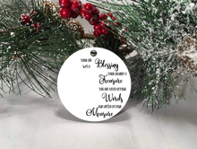 Load image into Gallery viewer, Customized Photo Memorial with Photo Christmas Ornament- Circle