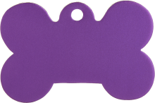 Load image into Gallery viewer, purple shaped bone shaped pet tag