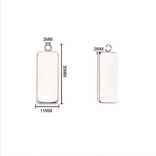 Load image into Gallery viewer, 10x25mm Stainless Steel Pendant Charm