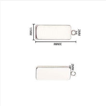 Load image into Gallery viewer, 10x25mm Stainless Steel Pendant Charm