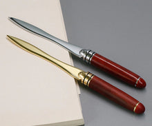 Load image into Gallery viewer, Rose Wood Letter Opener - Silver or Gold