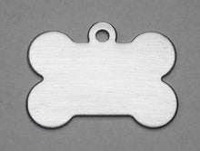Load image into Gallery viewer, Stainless Steel Bone Pet Tag engravable