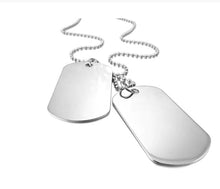 Load image into Gallery viewer, Dog necklace - Military Dog necklace - White Dog necklaces - But Dog necklaces online from Engraving Reimagined in Canada and USA