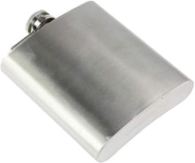 Load image into Gallery viewer, silver stainless steel  8 oz flask
