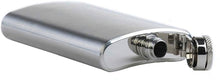 Load image into Gallery viewer, silver stainless steel 8 oz flask