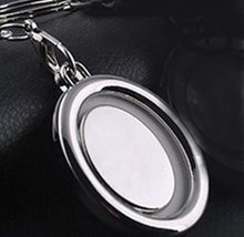 Load image into Gallery viewer, Silver Photo Key Chain-Oval