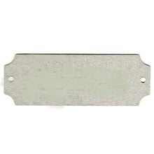 Load image into Gallery viewer, Silver notched trophy name plate with hole