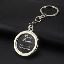 Load image into Gallery viewer, Silver Photo Key Chain- Round