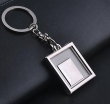 Load image into Gallery viewer, Silver Photo Key Chain-large Square