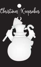 Load image into Gallery viewer, Metal Snowman ornament