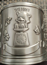 Load image into Gallery viewer, Round Pewter Stork Money Bank