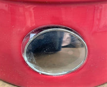 Load image into Gallery viewer, Red Ceramic Pet Bowl with Engravable Plate